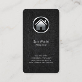 Affärskortet Real Gods Agent House Black Grunge Visitkort