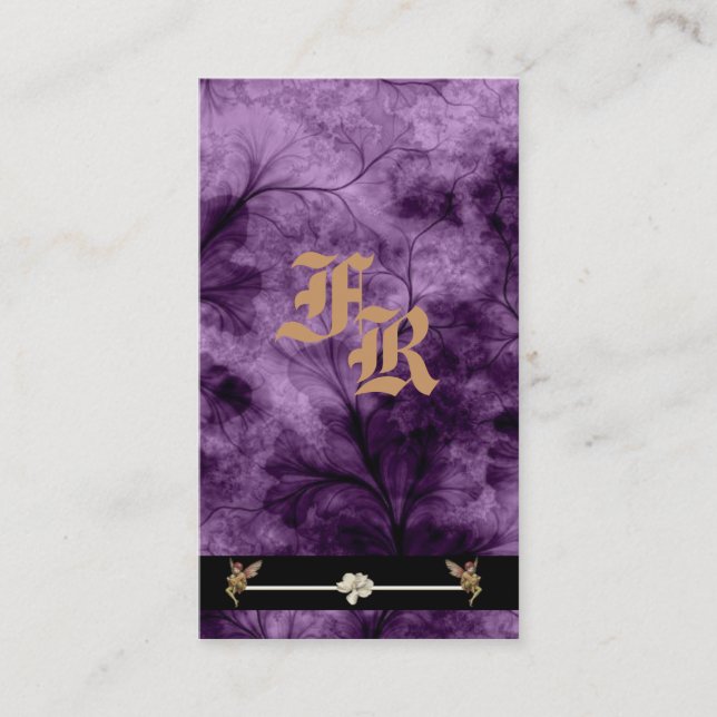 Affärskortet Realm Profile för Älvor Visitkort (Framsida)