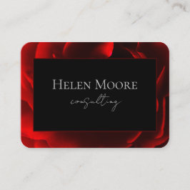 Affärskortet Red Blommigt Print Visitkort