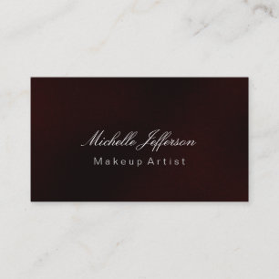 Affärskortet Red Makeup Artist Professionell Visitkort