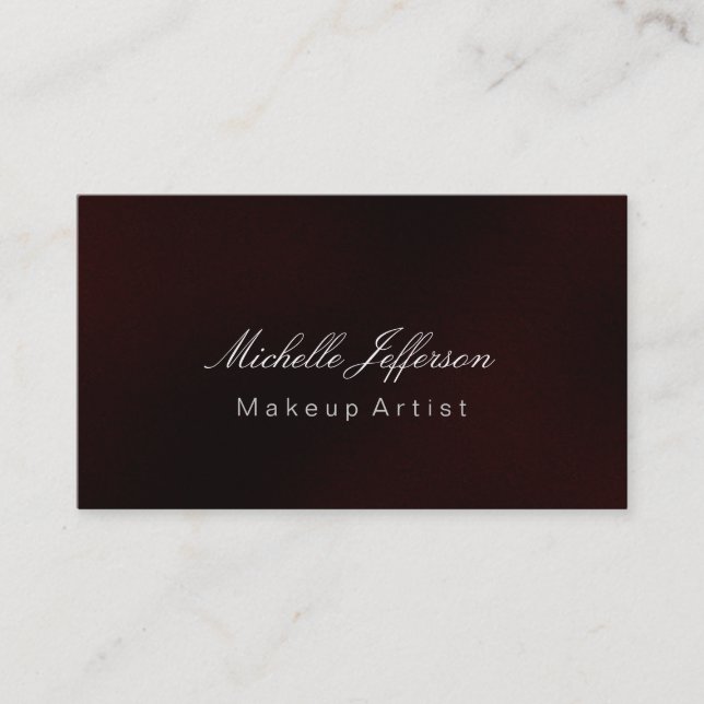 Affärskortet Red Makeup Artist Professionell Visitkort (Framsida)