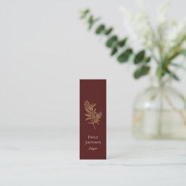 Affärskortet Red Mini med enkel Elegant Mini Visitkort