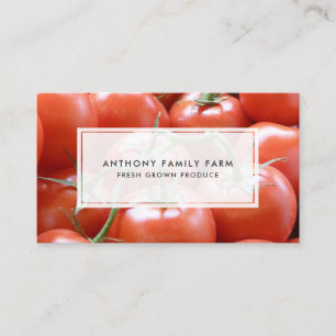 Affärskortet Red Tomato Family Farm Visitkort
