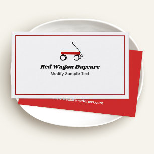 Affärskortet Red Wagon Visitkort