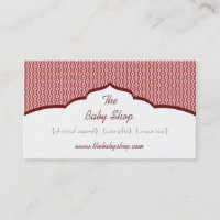 Affärskortet Refined Glam, Crimson