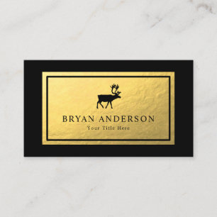 Affärskortet renar - Faux Gold Foil Visitkort