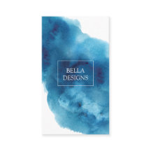 Affärskortet Rengör blåfärgad Elegant