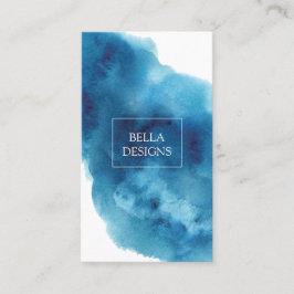 Affärskortet Rengör blåfärgad Elegant Visitkort