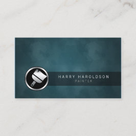 Affärskortet Rensning för Mörk av  Färgpensel Visitkort