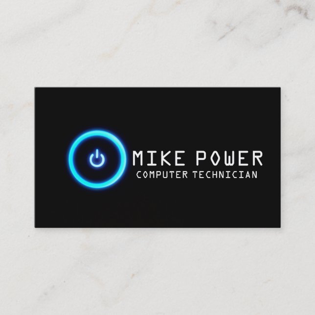 Affärskortet Reparation av datortekniker Visitkort (Framsida)