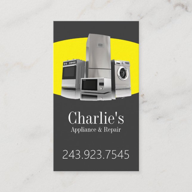 Affärskortet Reparationstjänster för enheter Visitkort (Framsida)