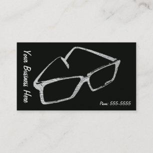 Affärskortet Retro Eyeglasses Visitkort
