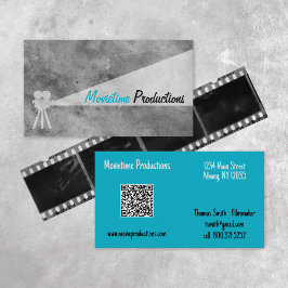 Affärskortet Retro för filmproduktion Visitkort