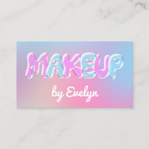 Affärskortet Retro Gradient Bubbles Makeup Visitkort