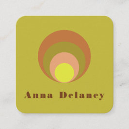 Affärskortet Retro Inspired Fyrkantigt Visitkort