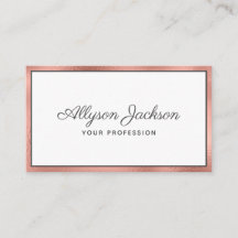 Affärskortet Ro Gold Foil Luxury Script