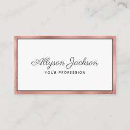 Affärskortet Ro Gold Foil Luxury Script Visitkort