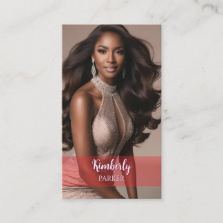 Affärskortet Röd övertoning för färg-popläge Visitkort