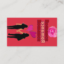 Affärskortet romantik (Dubbla Hearts) bokmärke Visitkort