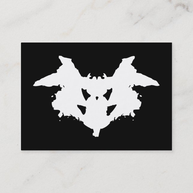 Affärskortet Rorschach Inkblot Visitkort (Baksida)