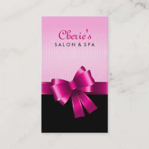 Affärskortet Rosa Bow Visitkort