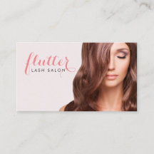 Affärskortet Rosa Lash Salon Photo
