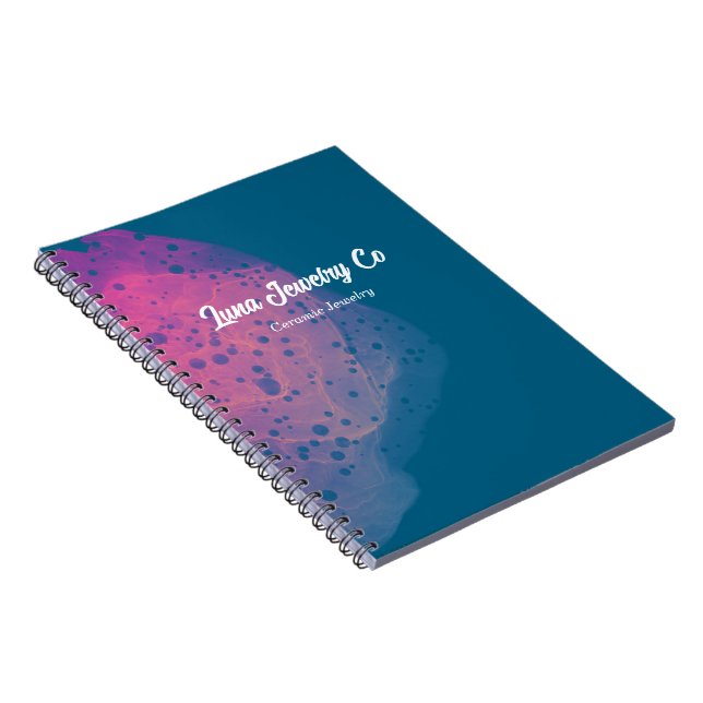 Affärskortet Rosa Rainbow Jewelry Anteckningsbok (Högra Sidan)