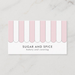 Affärskortet Rosa stripe Store Front Visitkort