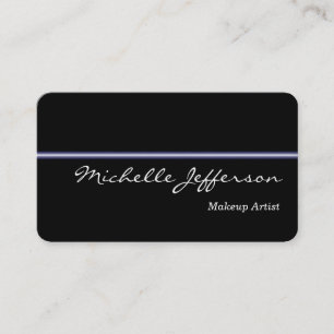 Affärskortet Round Corner Makeup Artist Black Visitkort