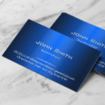 Affärskortet royal Blue Metall Announcer Visitkort<br><div class="desc">Affärskortet royal Blue Metall Announcer.</div>