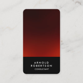 Affärskortet Rundad hörnsvart Elegant Visitkort