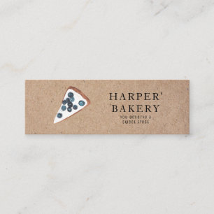 Affärskortet Rustic Bakery Mini   Kraft Visitkort