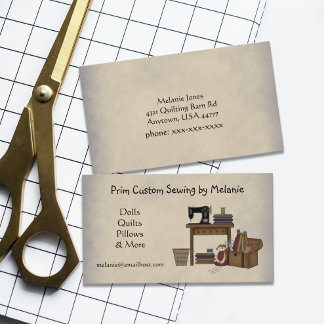 Affärskortet Rustic Sewing Arts Visitkort