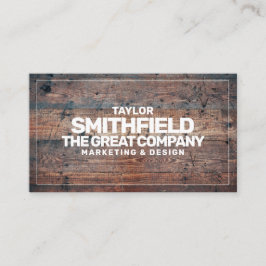 Affärskortet Rustic Wood Professionell Visitkort