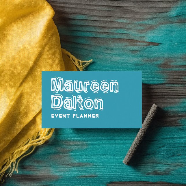 Affärskortet Rustik framställning av Vinkara typog Visitkort (Skapare uppladdad)