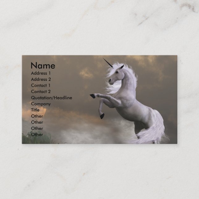 AFFÄRSKORTET SÄLLSYNT JÄRDE VISITKORT (Framsida)