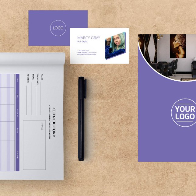 Affärskortet Salon Services Anpassningsbar Photo Visitkort (Skapare uppladdad)
