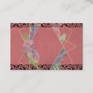 Affärskortet Sangria Blommigt Watercolor Designer Visitkort
