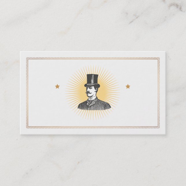 Affärskortet Sant gentleman Vintage Visitkort (Framsida)