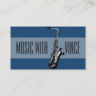 Affärskortet Saxophone Instructor Music Studio Visitkort