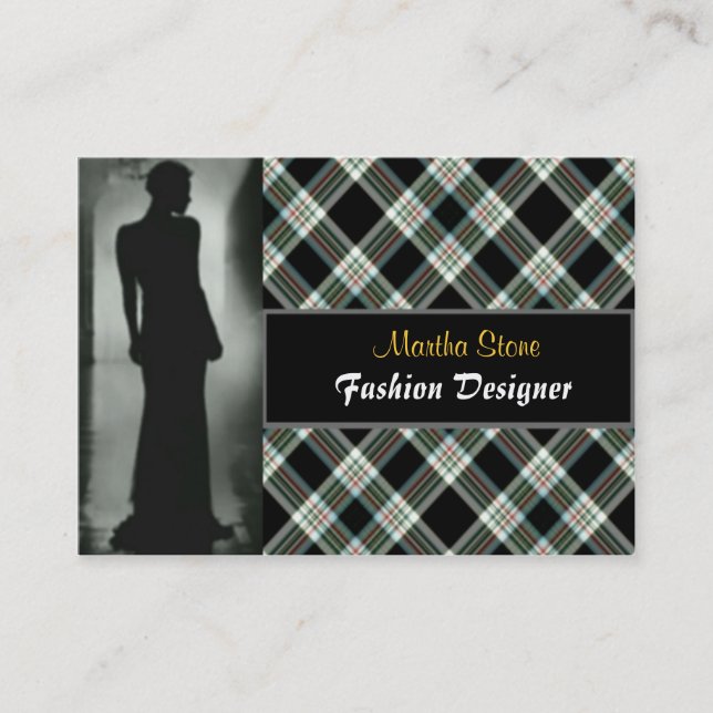 Affärskortet Scottish Mode Designer Visitkort (Framsida)
