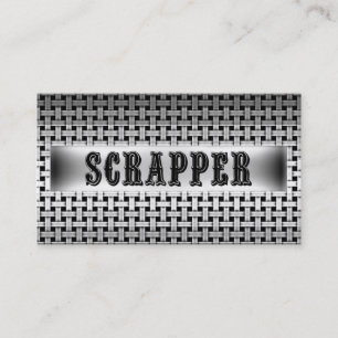 Affärskortet Scrapper Metall Visitkort