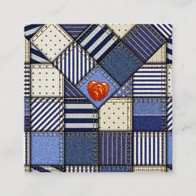 Affärskortet Seamstress Quilt (Framsida)