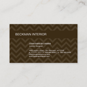 Affärskortet Sheer Chevron Visitkort