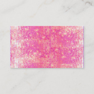 Affärskortet shock rosa Sparkly Sequins Visitkort