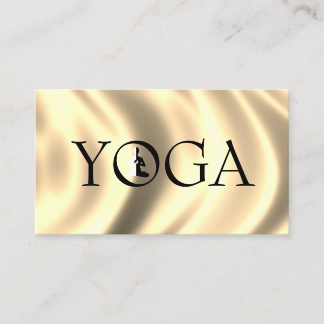Affärskortet Silke YOGA-instruktör Visitkort (Framsida)