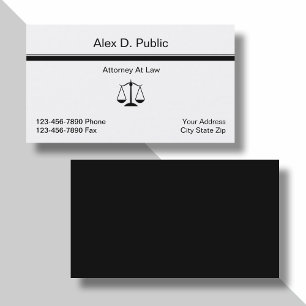 Affärskortet Simple Attorney Visitkort