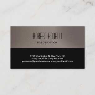 Affärskortet Simple Black Beige Visitkort