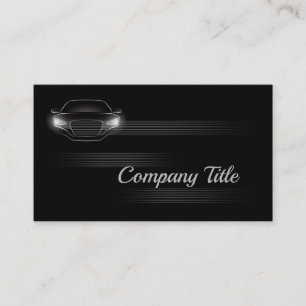 Affärskortet Simple Black Luxury Car Company Visitkort