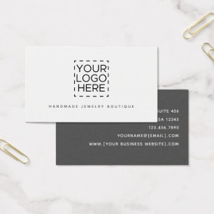 Affärskortet Simple Modern Jewelry Designer Logoty Visitkort